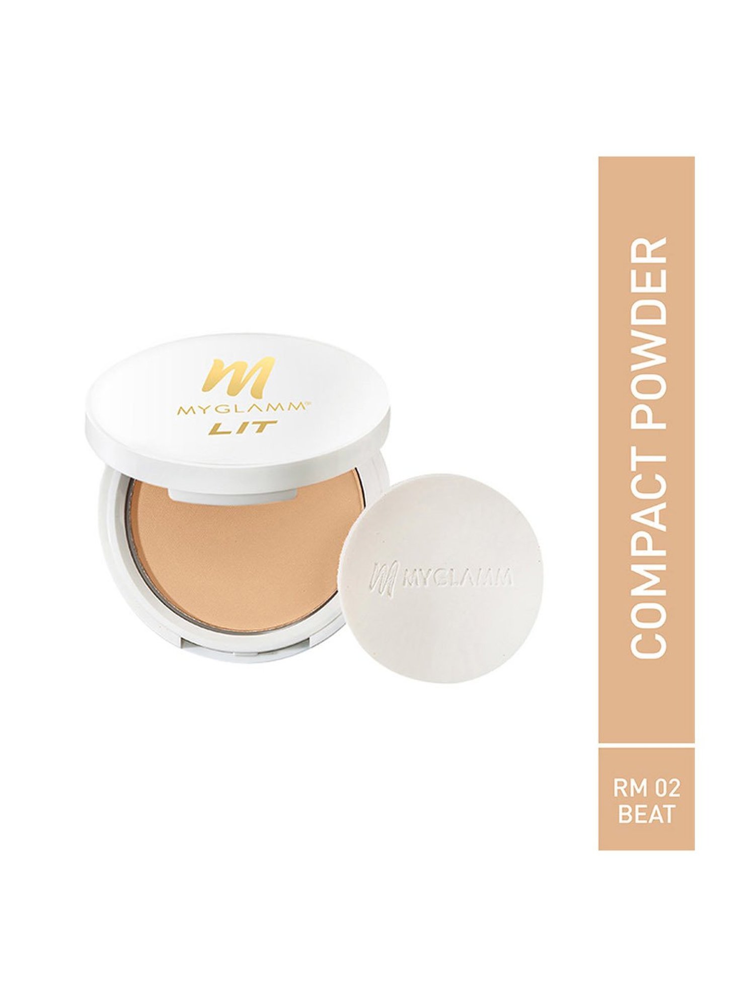 MyGlamm LIT Radiant Matte Compact RM 02 Beat - 9 gm