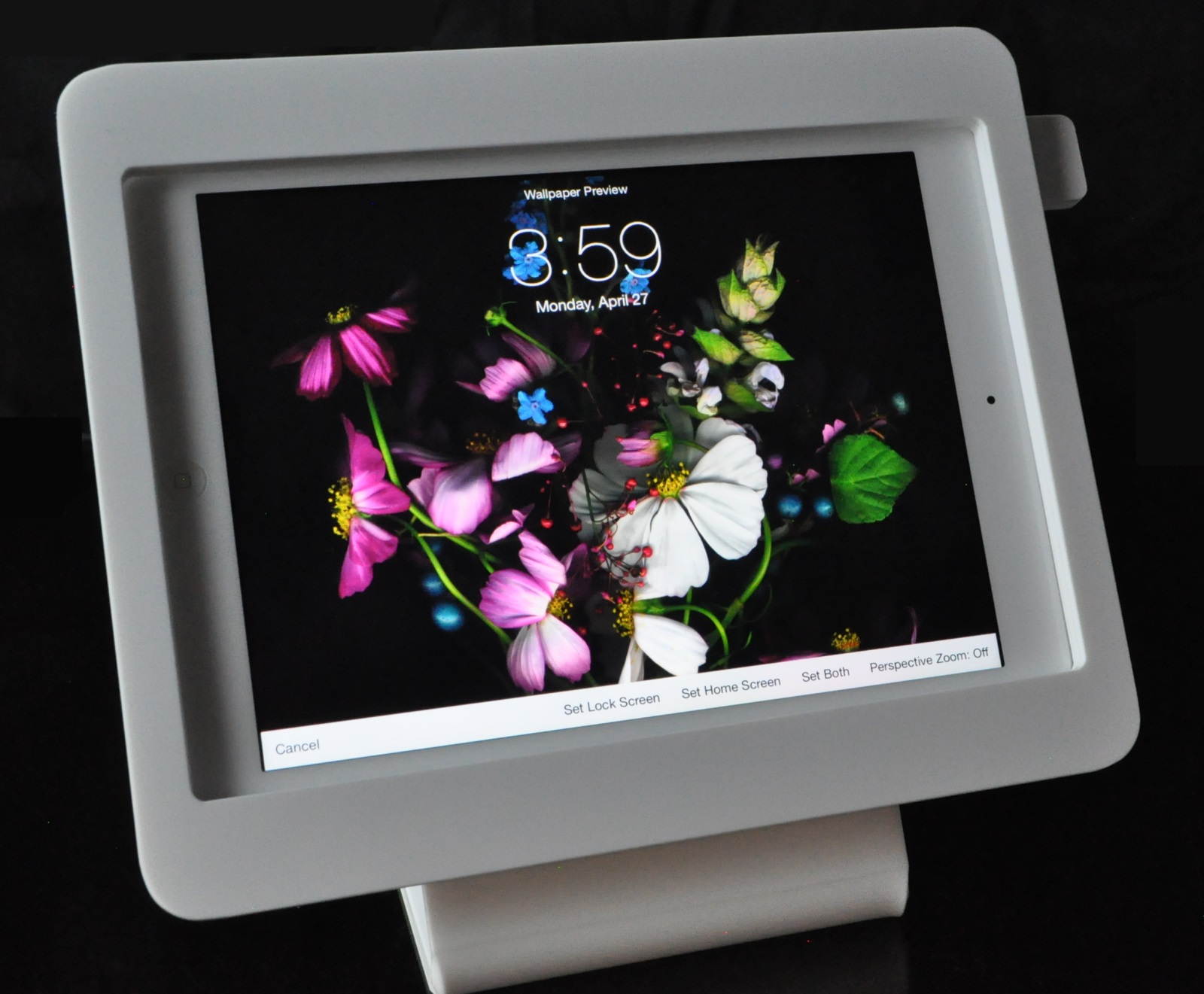 Clear iPad mini 4 desktop kit for PayPal, Amazon, PayAnywhere, ID Tech Shuttle card readers