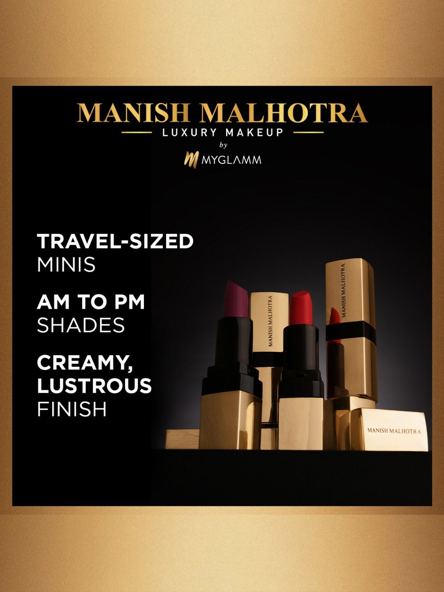 MyGlamm Manish Malhotra Soft Matte Mini Lipstick Sundowner Combo