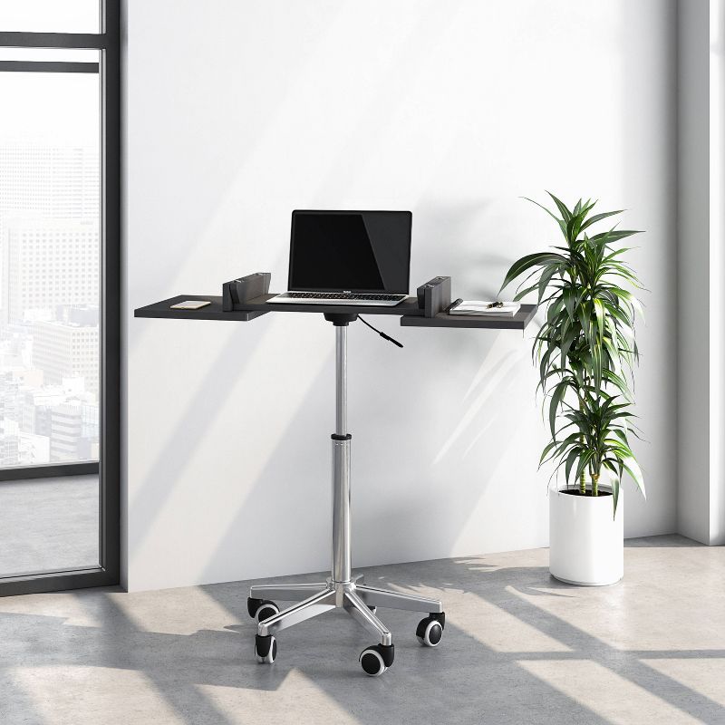 Folding Table Laptop Cart Graphite - Techni Mobili