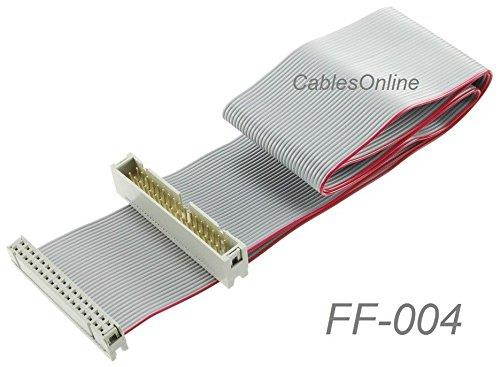 CablesOnline, 24 inch 34-Pin IDC 2.54mm-Pitch (2x17) 34-wire M/F Flat Ribbon Extension Cable, FF-004