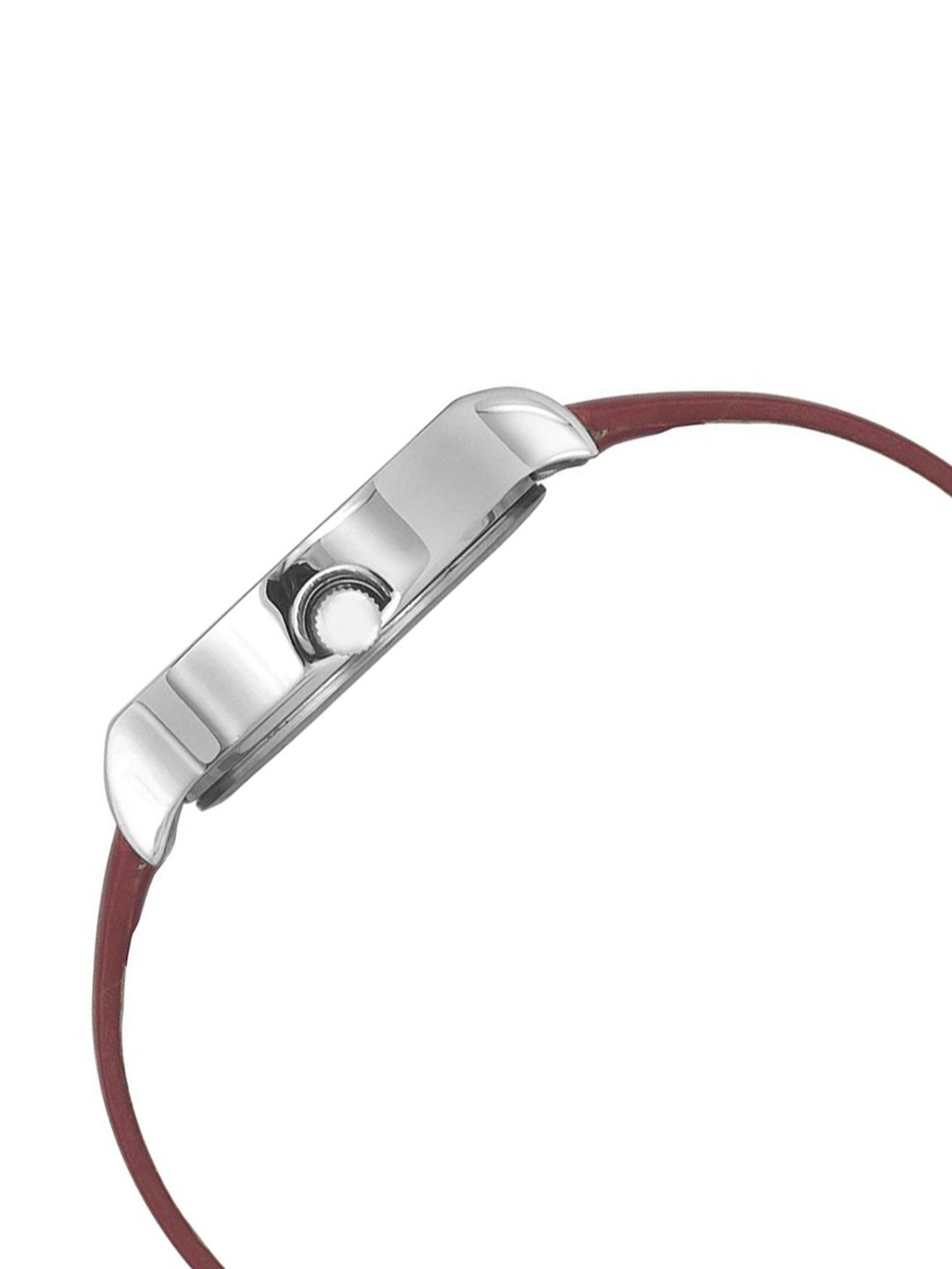 Helix By Timex Red Round Dial Analog Leather Women Watch - TW027HL20