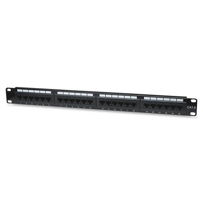 INTELLINET CAT6 PATCH PANEL 24-PORT, UTP, 1U