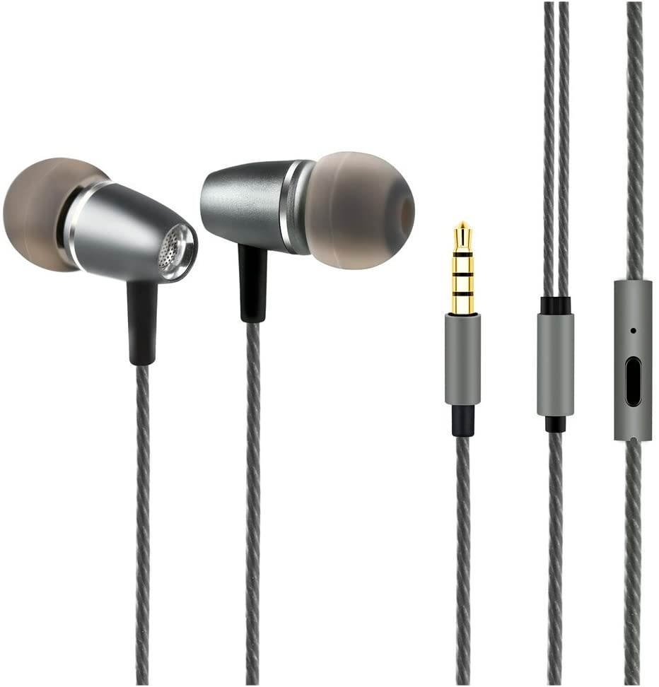 Audifonos Earbuds Earbud Headphones with Microphone - Dynamic Clear Sound Ear Buds with Mic Noise Isolating Earphones Compatible with Samsung Galaxy S9 S8 S7 S6 S5 Note Edge and More Cell Phones