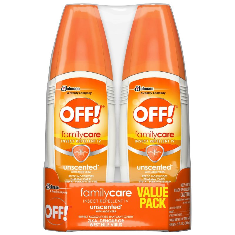 OFF! FamilyCare Unscented Insect Repellent IV - 6oz/2ct