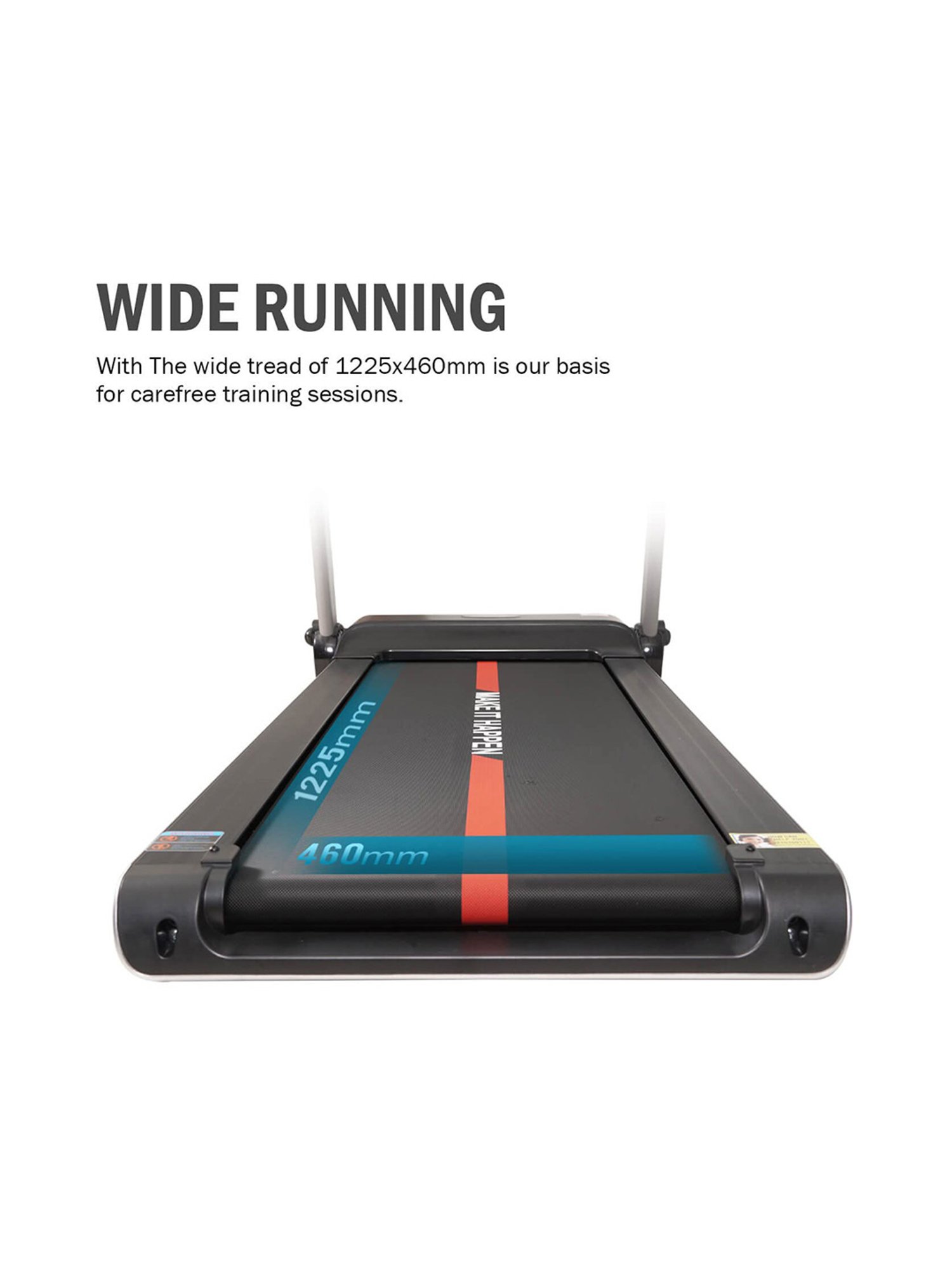 MAXPRO 2HP Foldable Treadmill (Black)