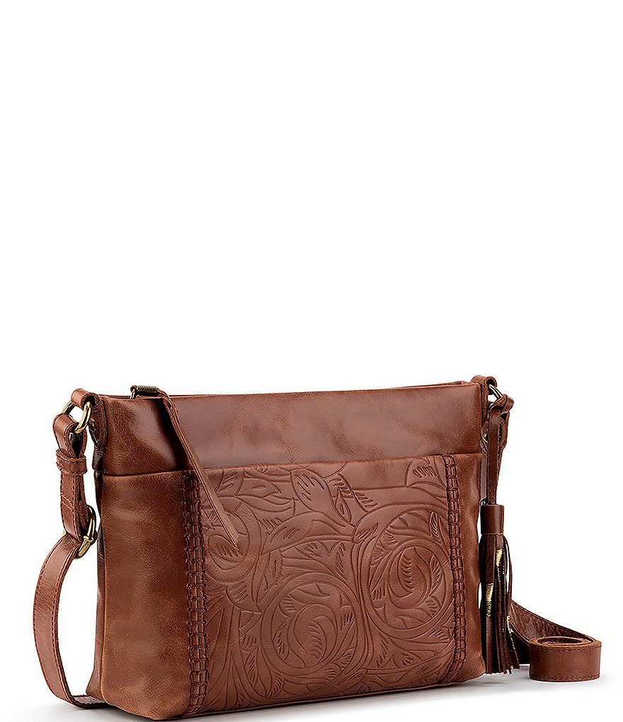 The Sak Melrose Top Zip Leather Crossbody Bag