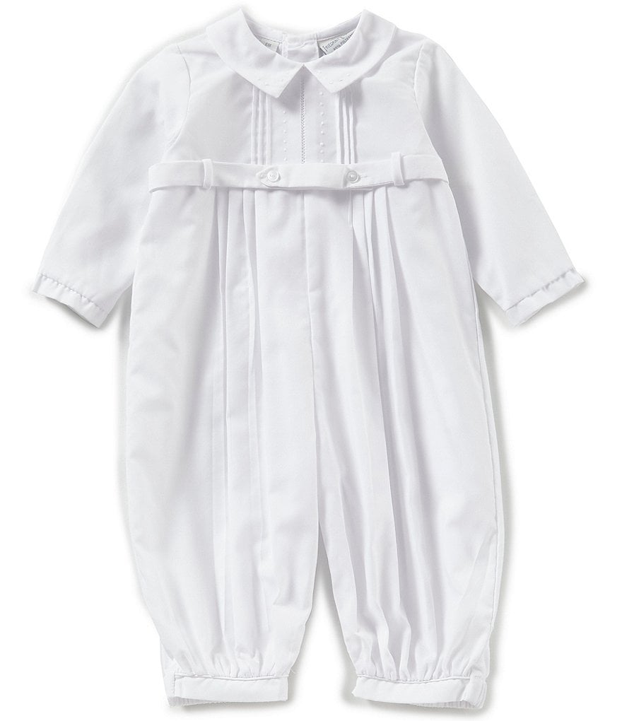 Feltman Brothers Baby Boys 3-9 Months Pleated Dot Coverall