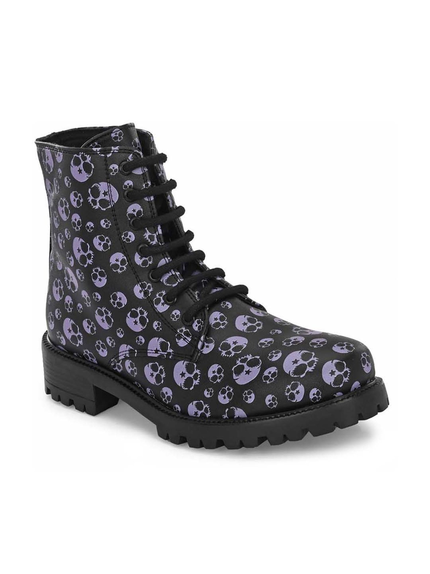 Carlo Romano Women's Black Derby Boots