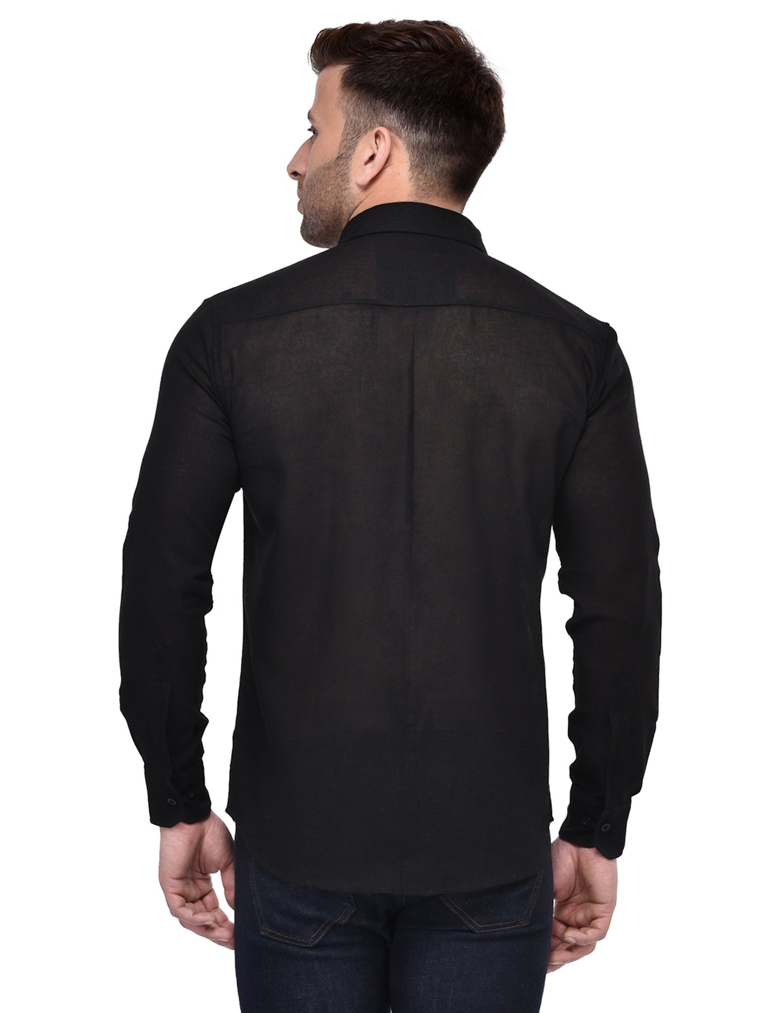Hangup Plus Black Slim Fit Shirt