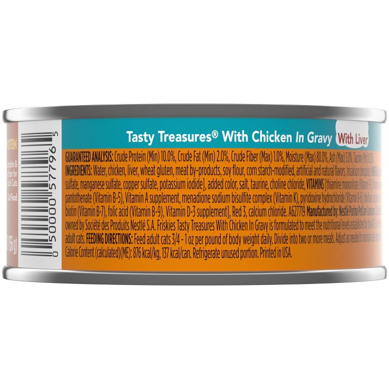 Purina Friskies Tasty Treasures Prime Filets with Chicken & Liver In Gravy Wet Cat Food - 5.5oz