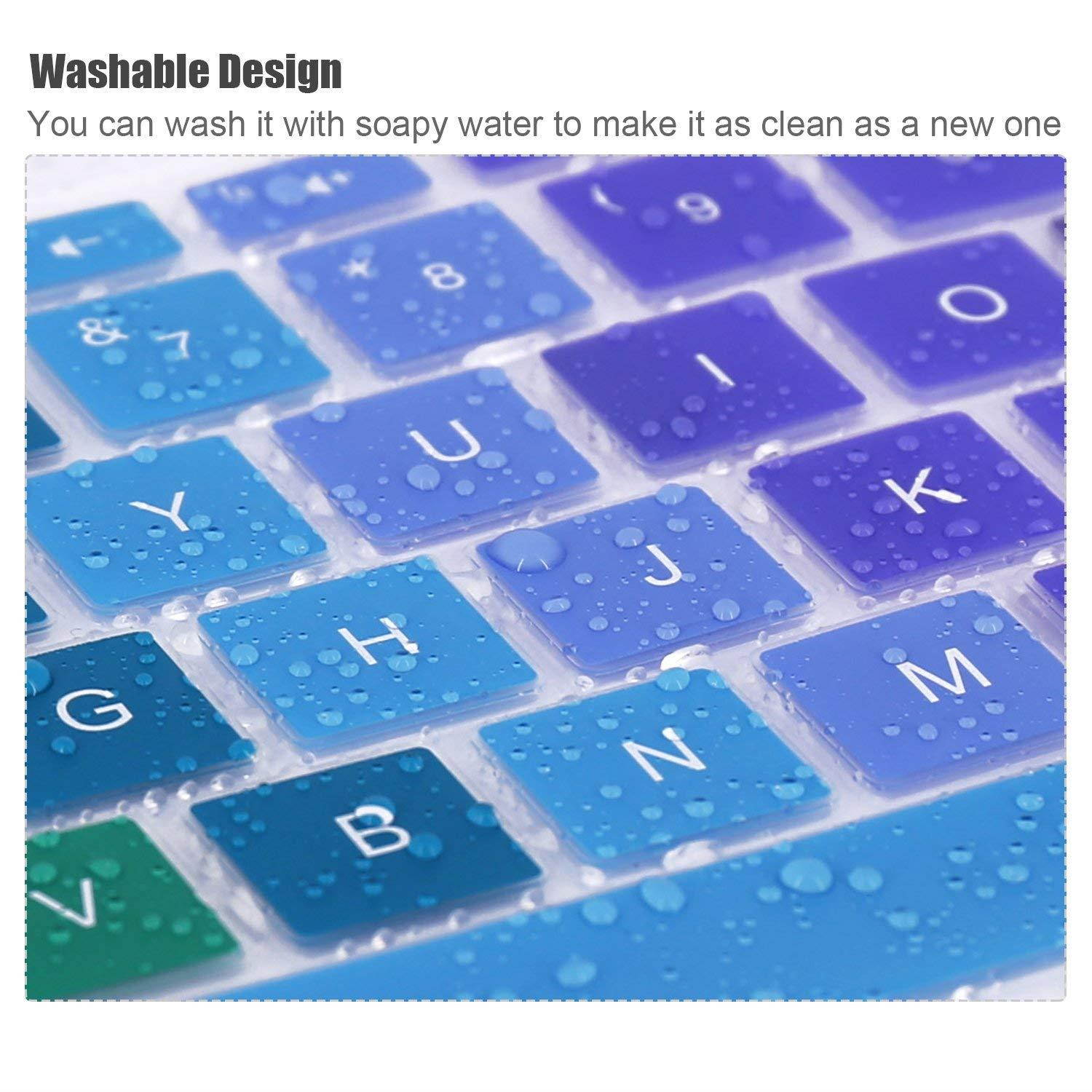 Keyboard Cover Compatible HP Stream 14 Inch Laptop /2018 2017 New HP Stream 14 Inch /14 Inch HP Pavilion 14-ab 14-ac 14-ad 14-al 14-an Series -Rainbow