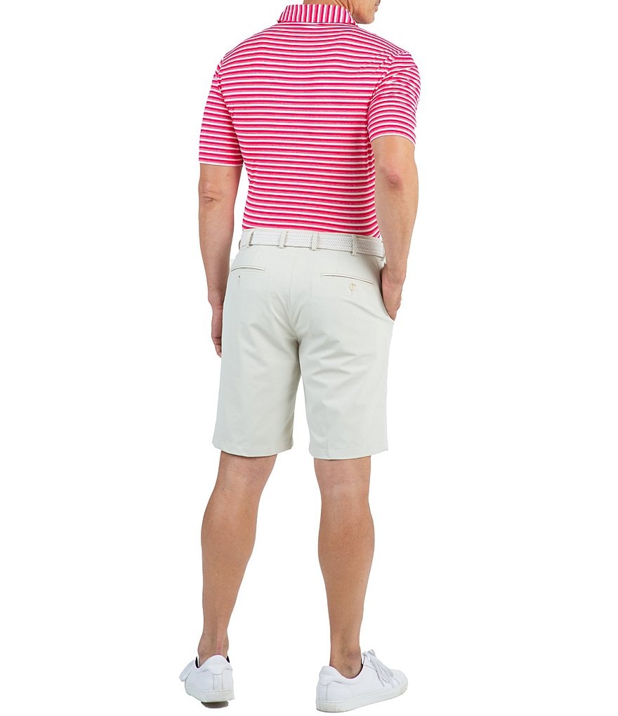 IBKUL Short-Sleeve Striped Polo Shirt