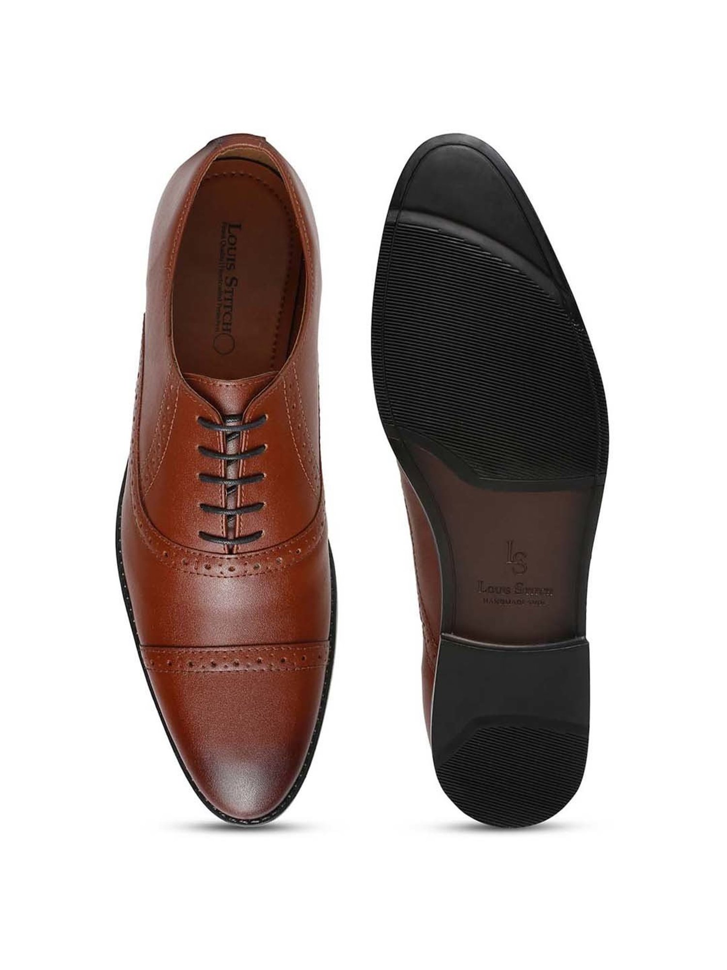 Louis Stitch Men's Tan Oxford Shoes