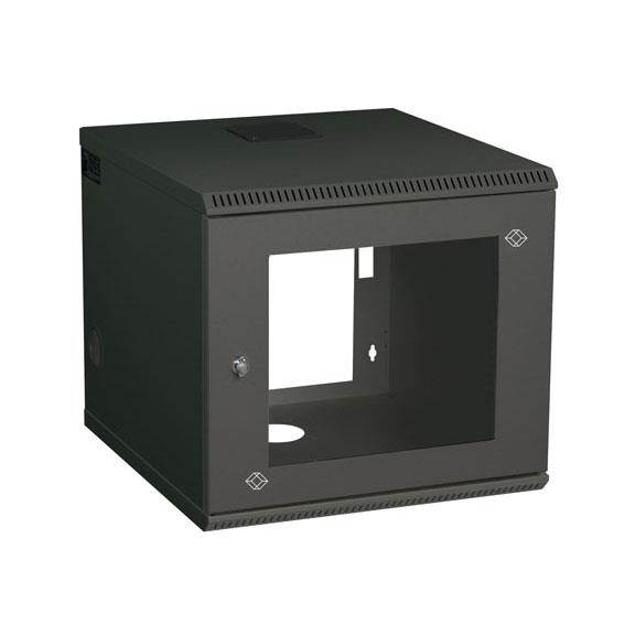 WALLMOUNT CABINET - 6U, 22.05IN W X 23.62IN D, M6 SQUARE HOLES, TAA, 45 DAY STAN