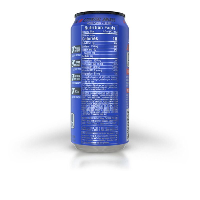 Adrenaline Shoc Blue Raspberry Energy Drink - 16 fl oz Can
