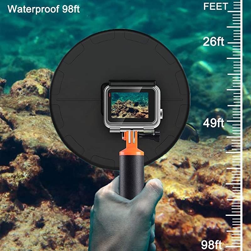 Dome, Dome Port, Underwater Dome Compatible for GoPro Hero 7 Black Hero 6 Hero 5 Hero 2018, Waterproof 98ft (30 Meters)
