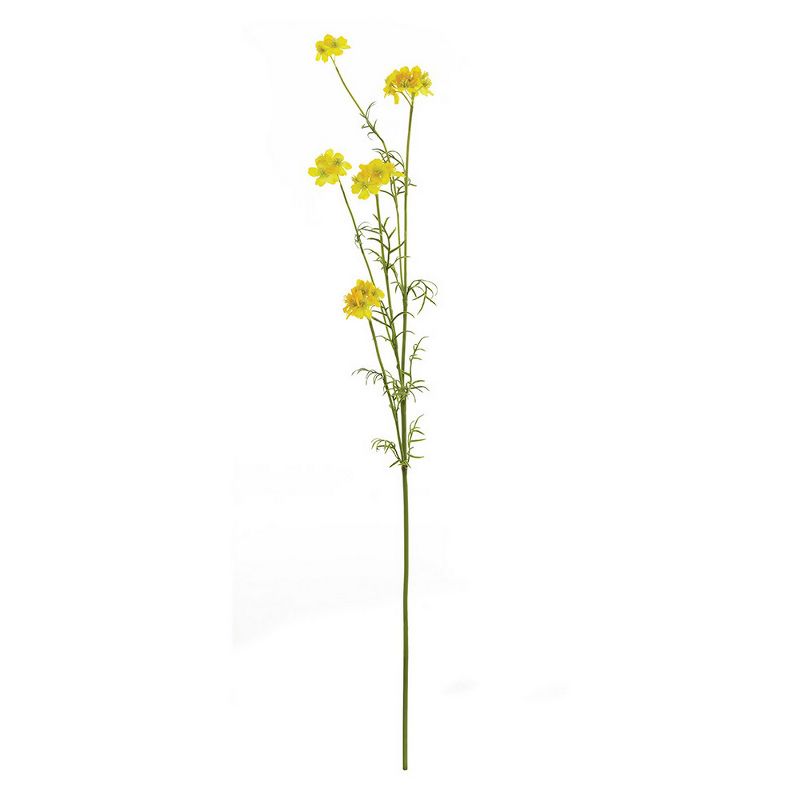 Plum & Post Meadow Weed Faux (Fake) Stem 29" Yellow