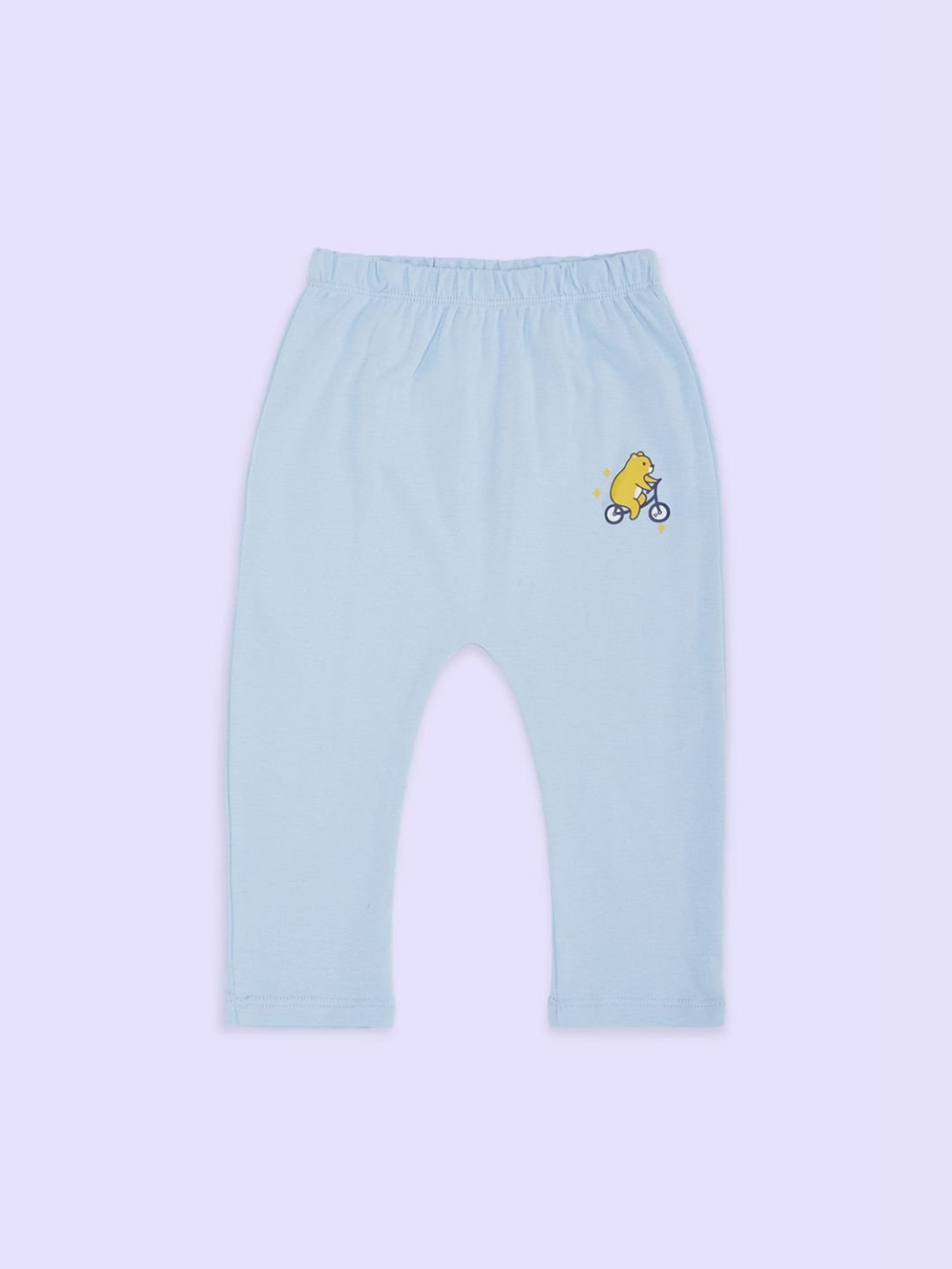 Ed-a-Mamma Baby Multicolor Solid Joggers (Pack Of 3)