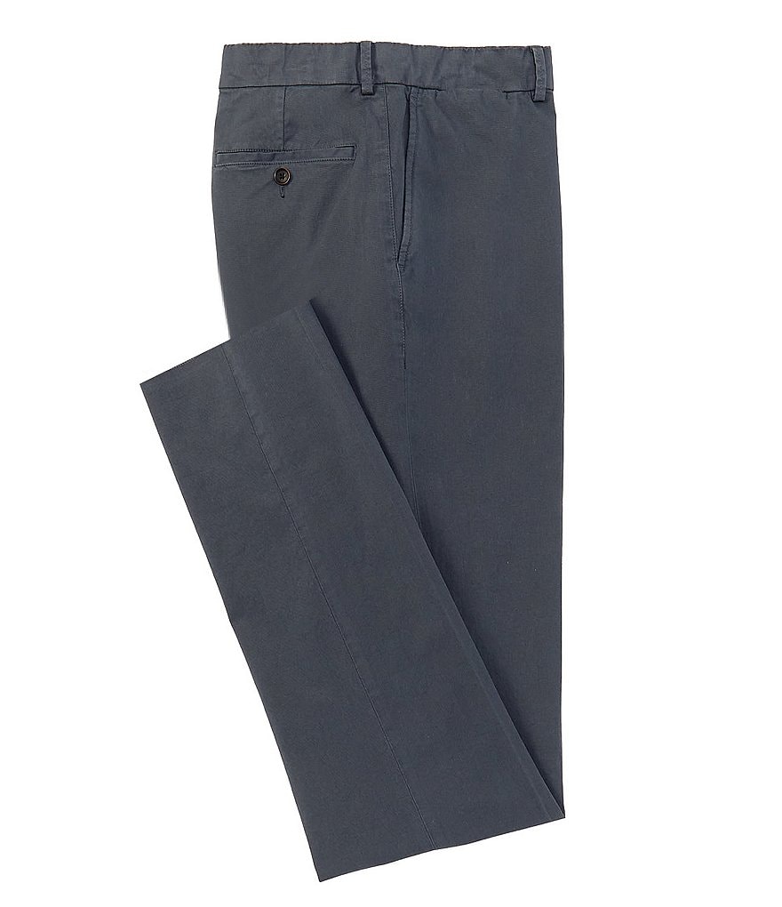 Hart Schaffner Marx Tailored Modern Fit Flat Front Solid Dress Pants