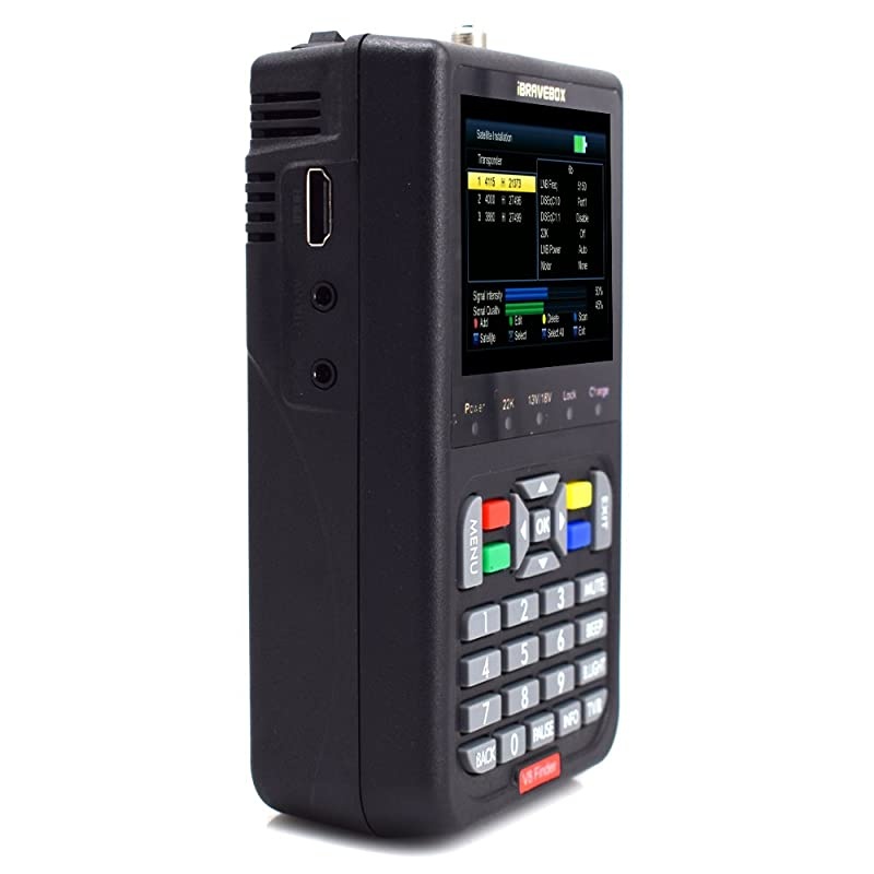 Satellite Detector,  DVB-S2 V8 Finder Digital Satellite Finder with 3.5 inch LCD Digital Display