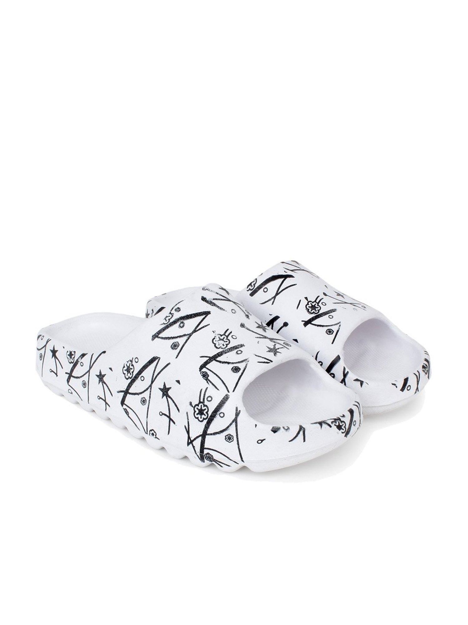 Pampy Angel Men's White Slides