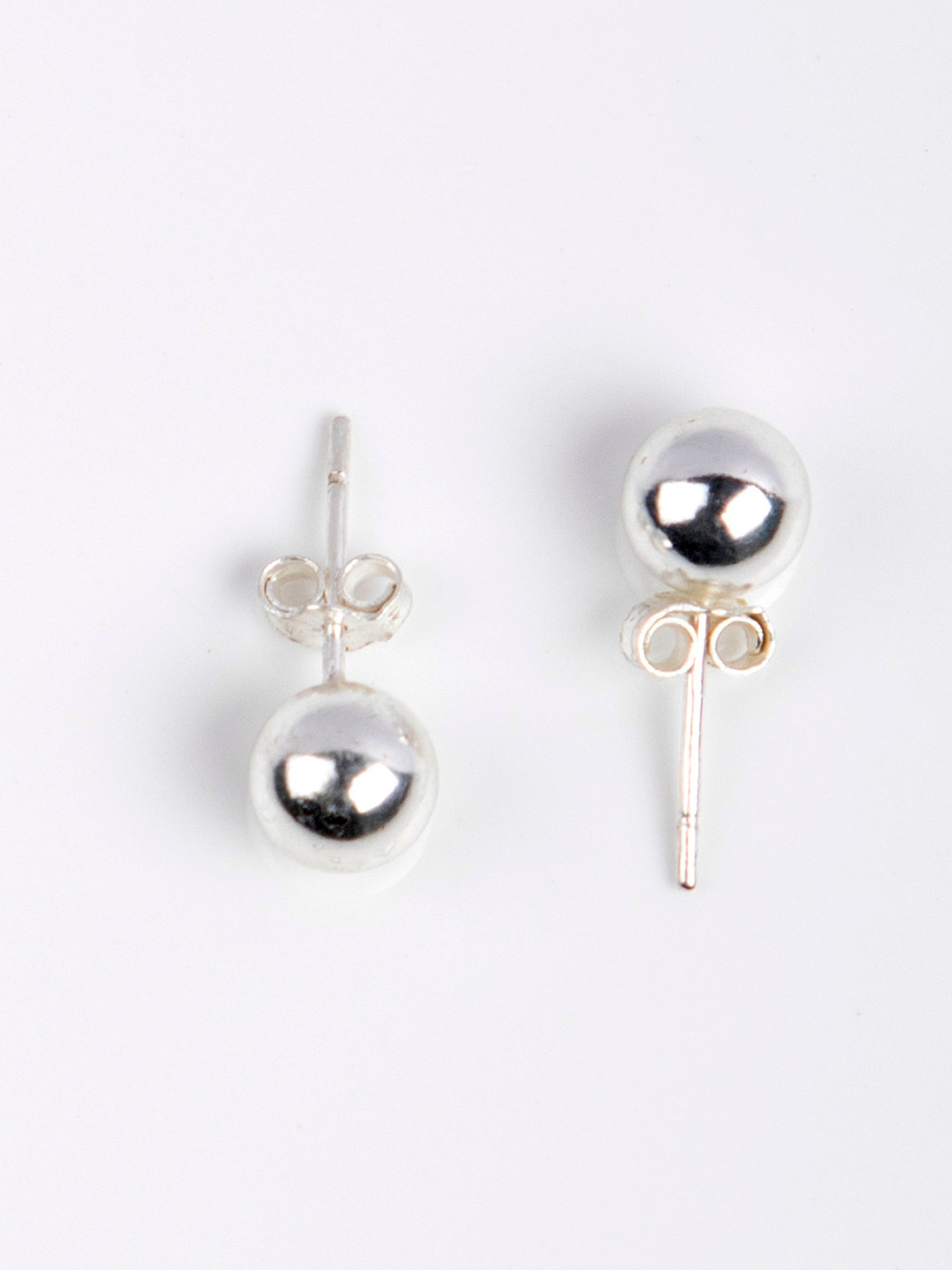 Arte Jewels 925 Sterling Silver Round Stud Earrings for Women & Girls