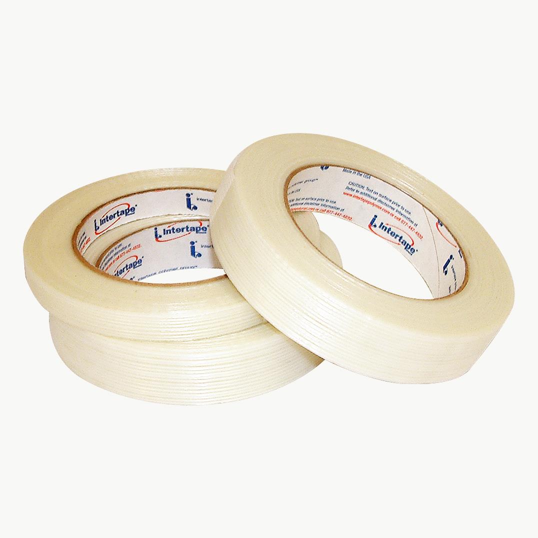 Intertape RG300 Utility Grade Filament Strapping Tape: 3/4 in x 60 yds. (White)