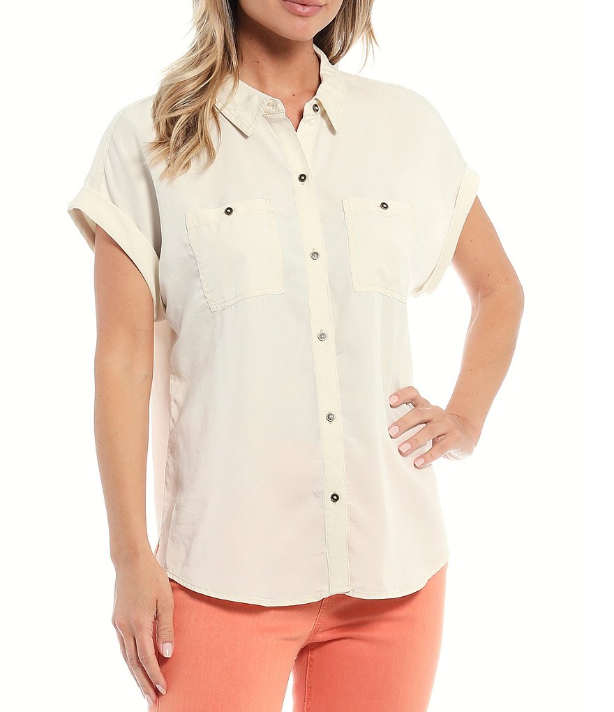 Westbound Button Up Short Sleeve Two Front Pocket Camp Shirt