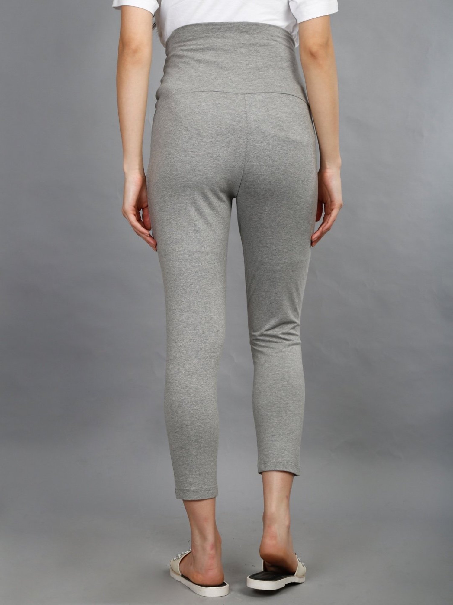 The Mom Store Grey Relaxed Fit Leggings