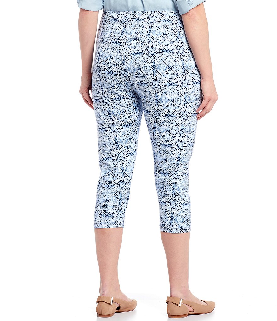 Intro Plus Size Solid Double Knit Tummy Control Leggings