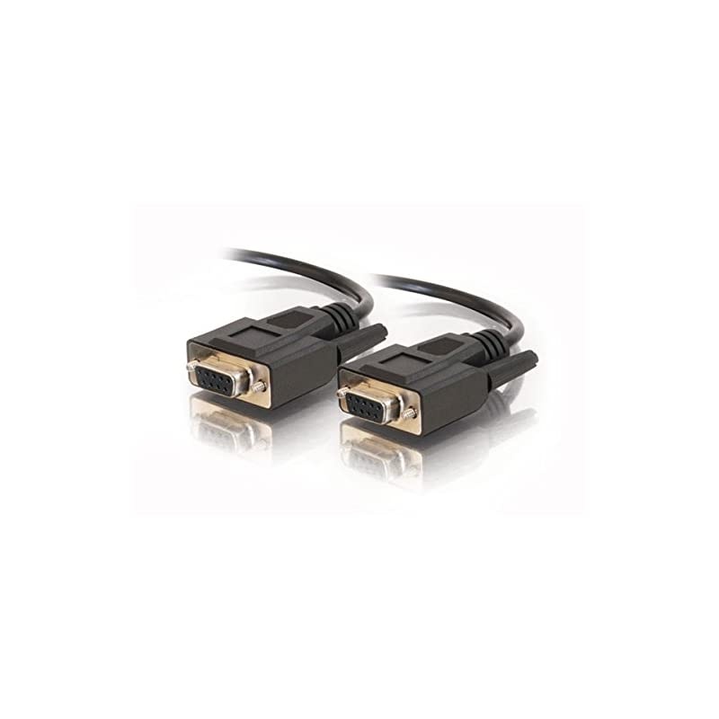 52036 DB9 F/F Serial RS232 Cable, Black (10 Feet, 3.04 Meters)