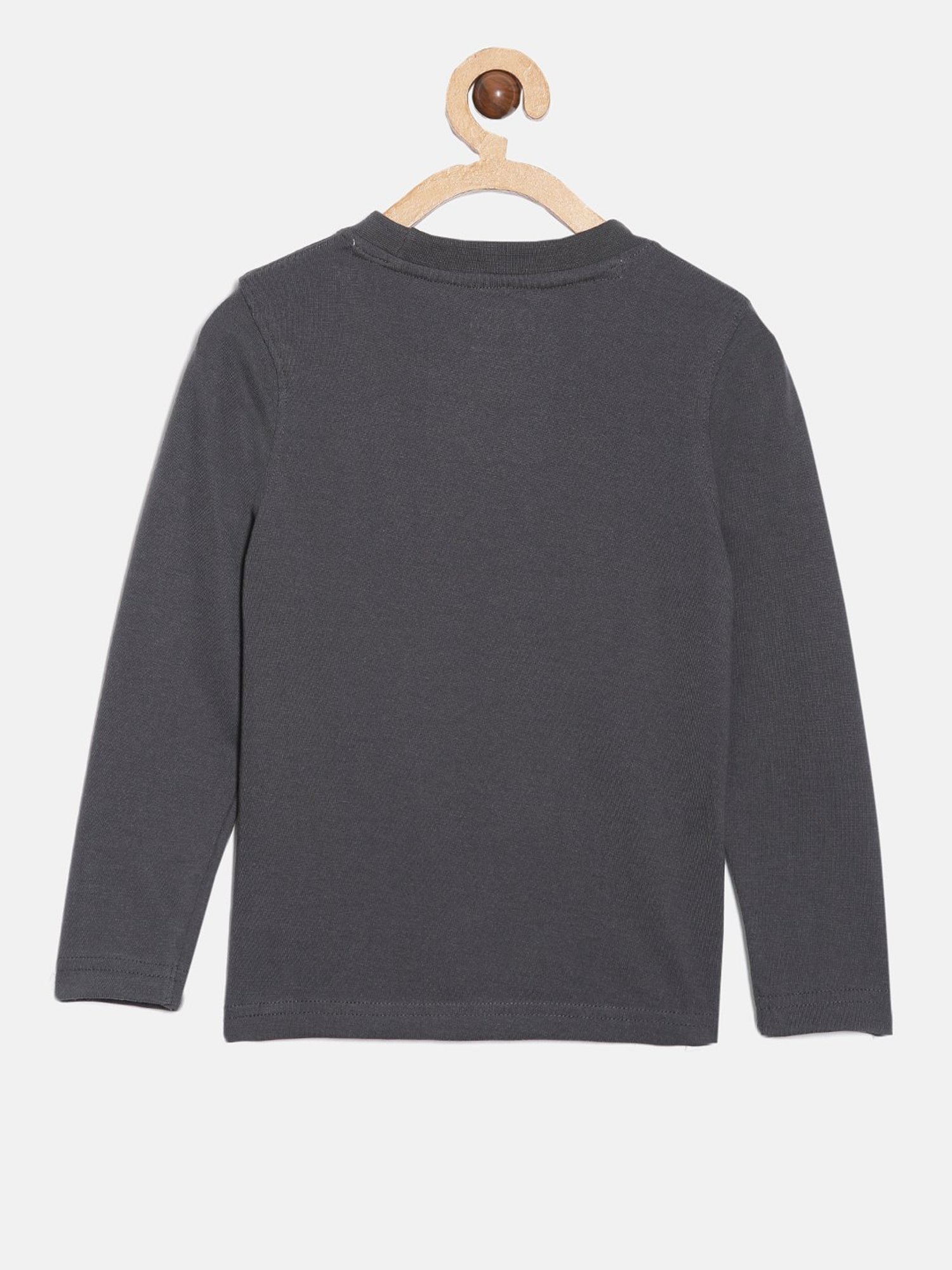 Dixcy Scott Originals Kids Grey Graphic Print Full Sleeves T-Shirt