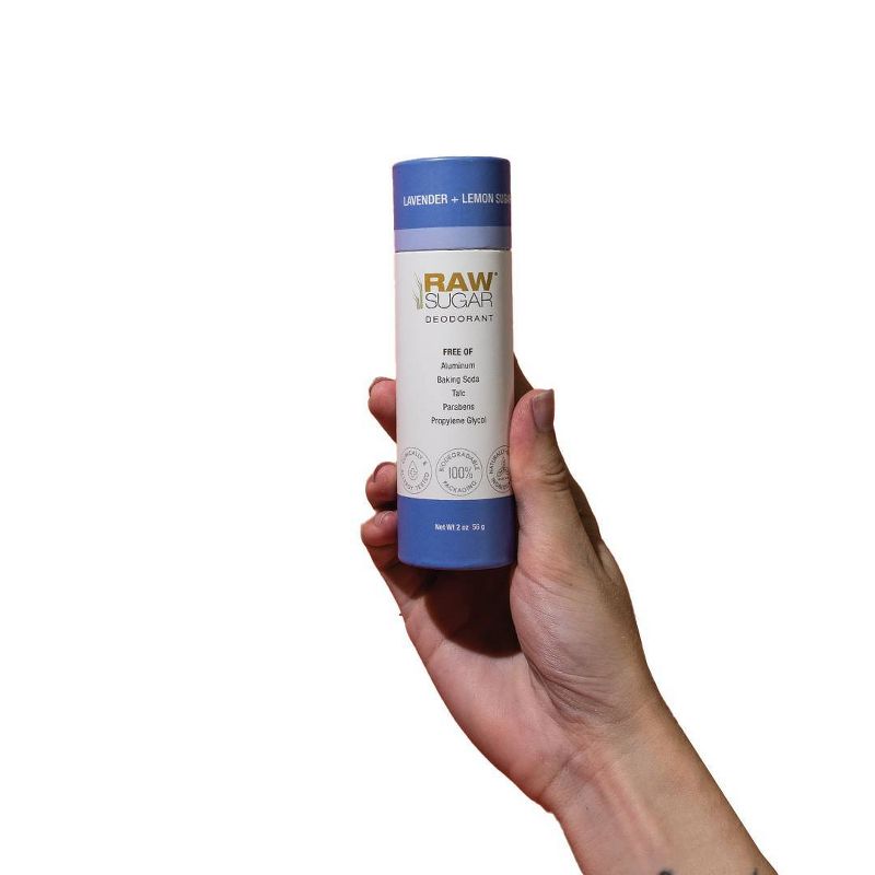 Raw Sugar Deodorant Lavender + Lemon Sugar - 2 oz
