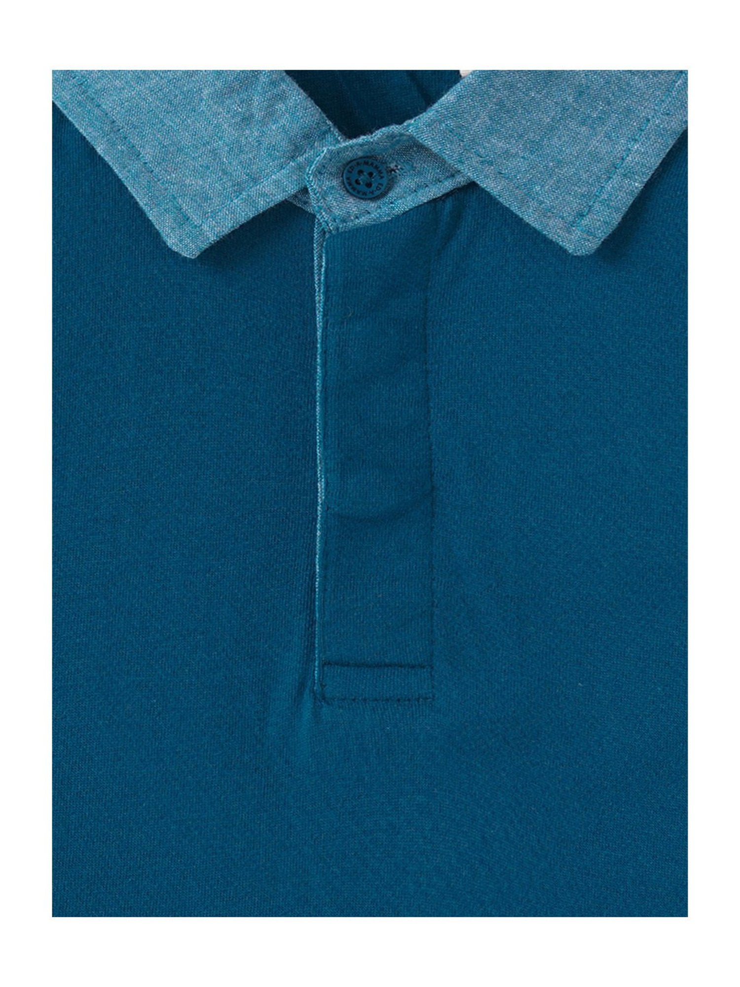 Pantaloons Junior Multicolor Cotton Striped Polo T-Shirt