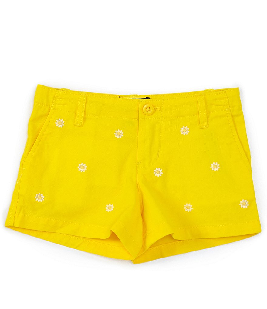 Hippie Girl Little Girls 4-6X Roll-Cuff Midi Denim Shorts