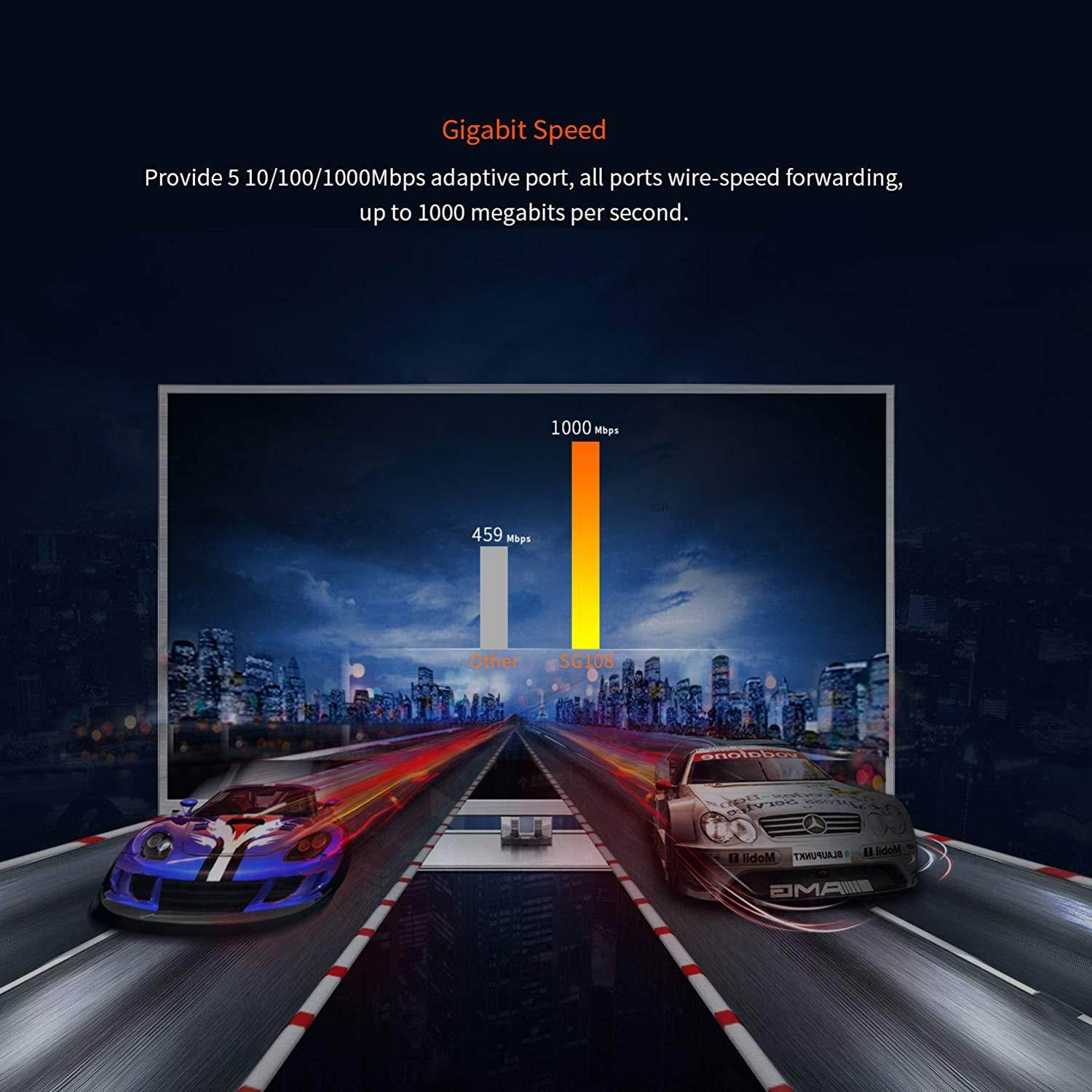 Tenda 8-Port Gigabit Ethernet Desktop Switch (SG108)