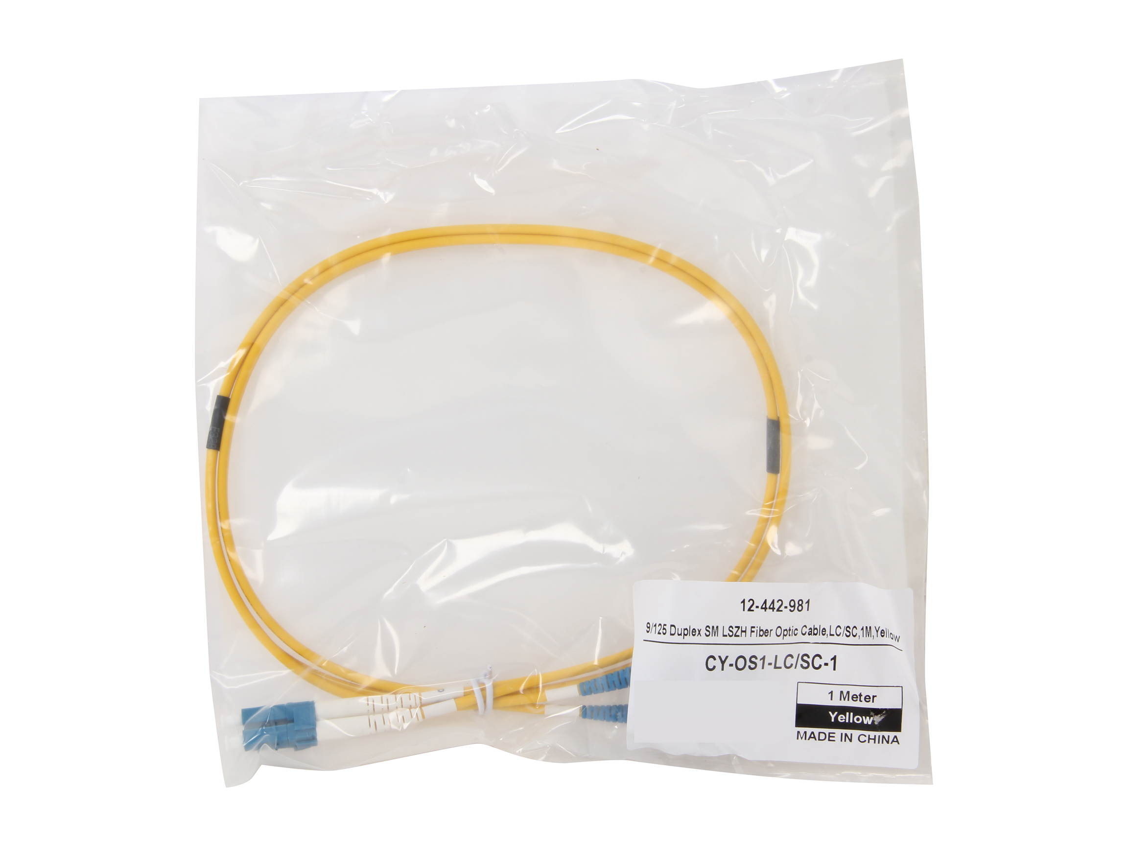 Coboc CY-OS1-LC/SC-1 3.28 ft. Fiber Optic Cable