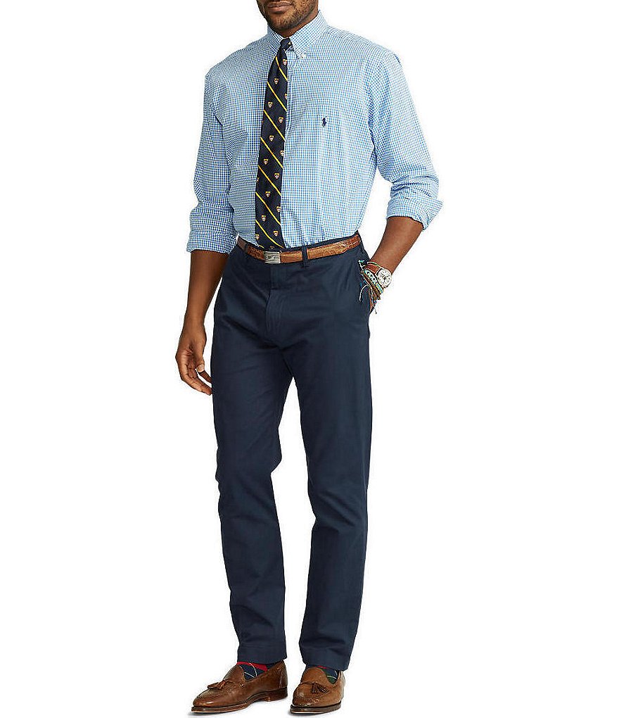 Visconti Big & Tall Check Skulls Print Long-Sleeve Woven Shirt