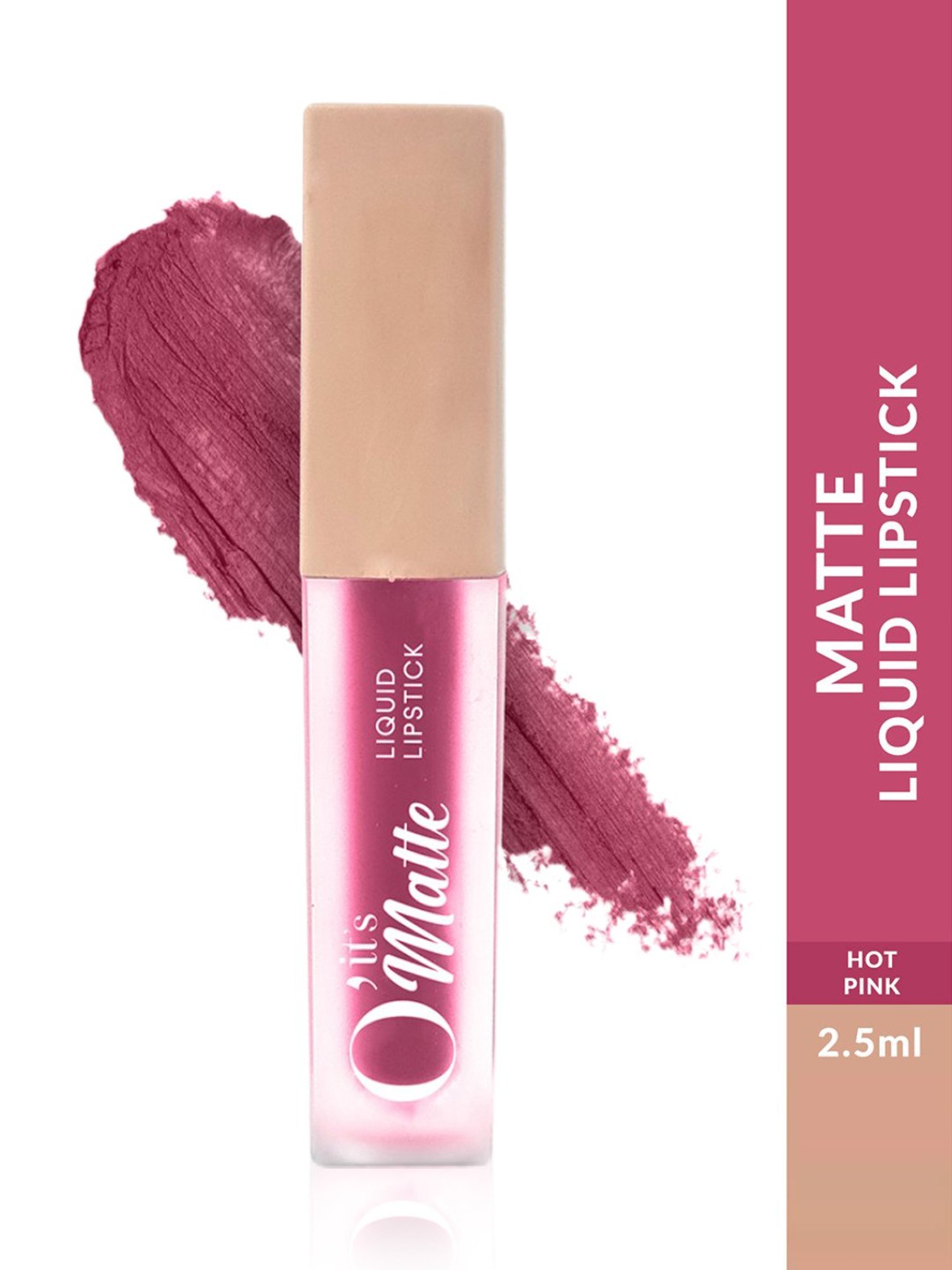 Littmuss O' It's Matte Liquid Lipstick Hot Pink - 2.5 ml