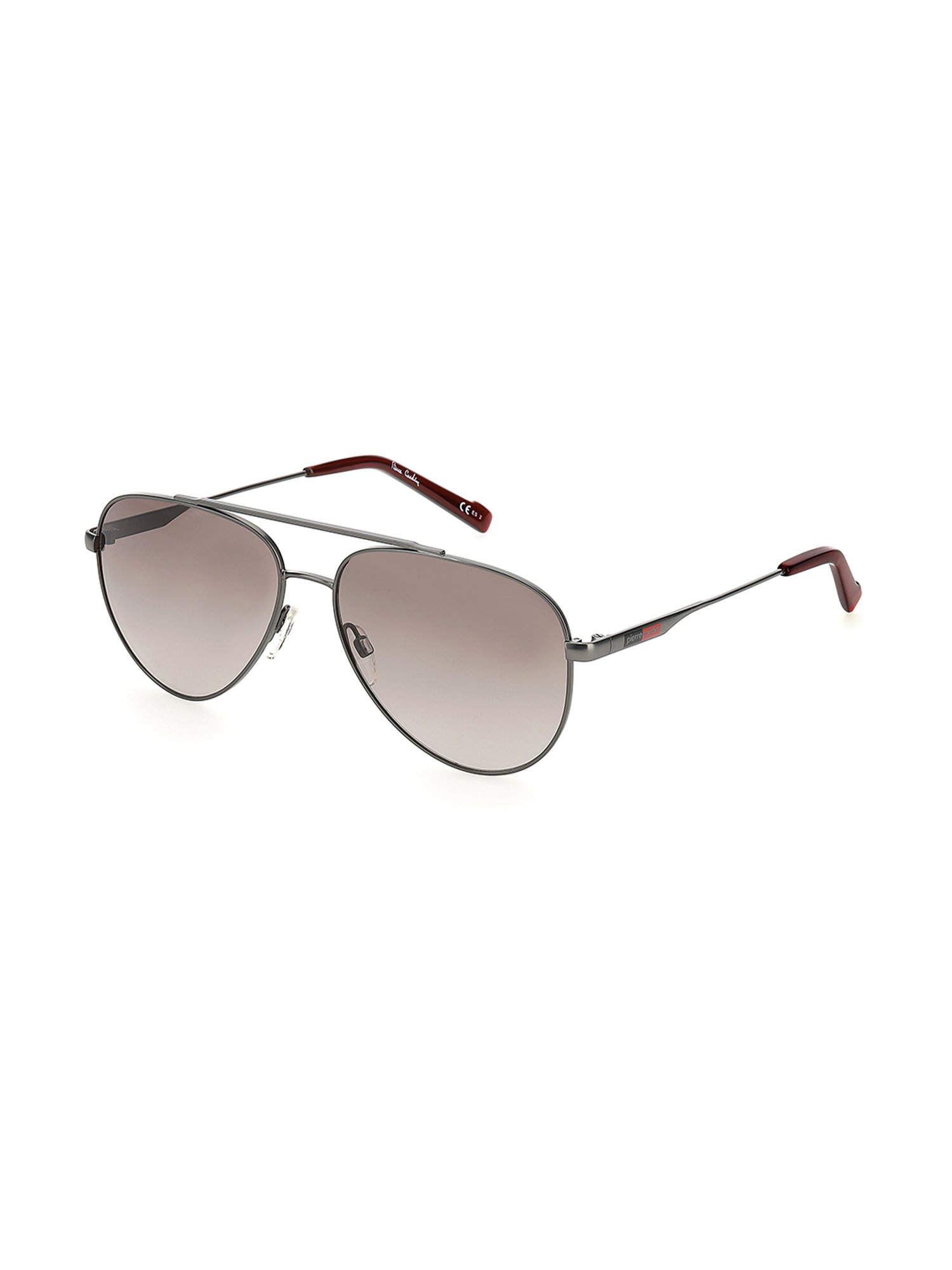Pierre Cardin Brown Pilot Sunglasses for Men