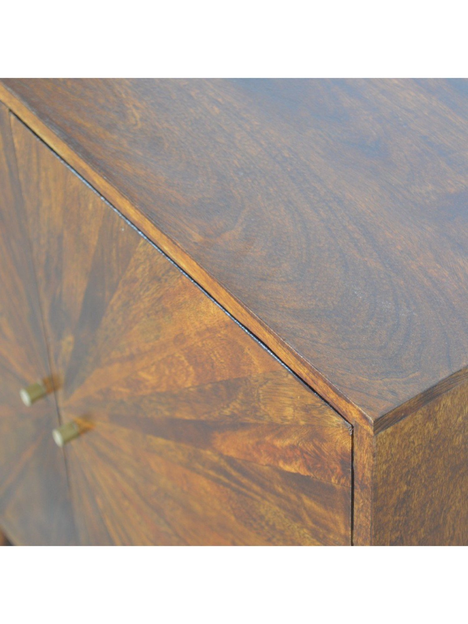 Artisan Furniture Brown Wood Chestnut Sunrise Brown Wood Cabinet