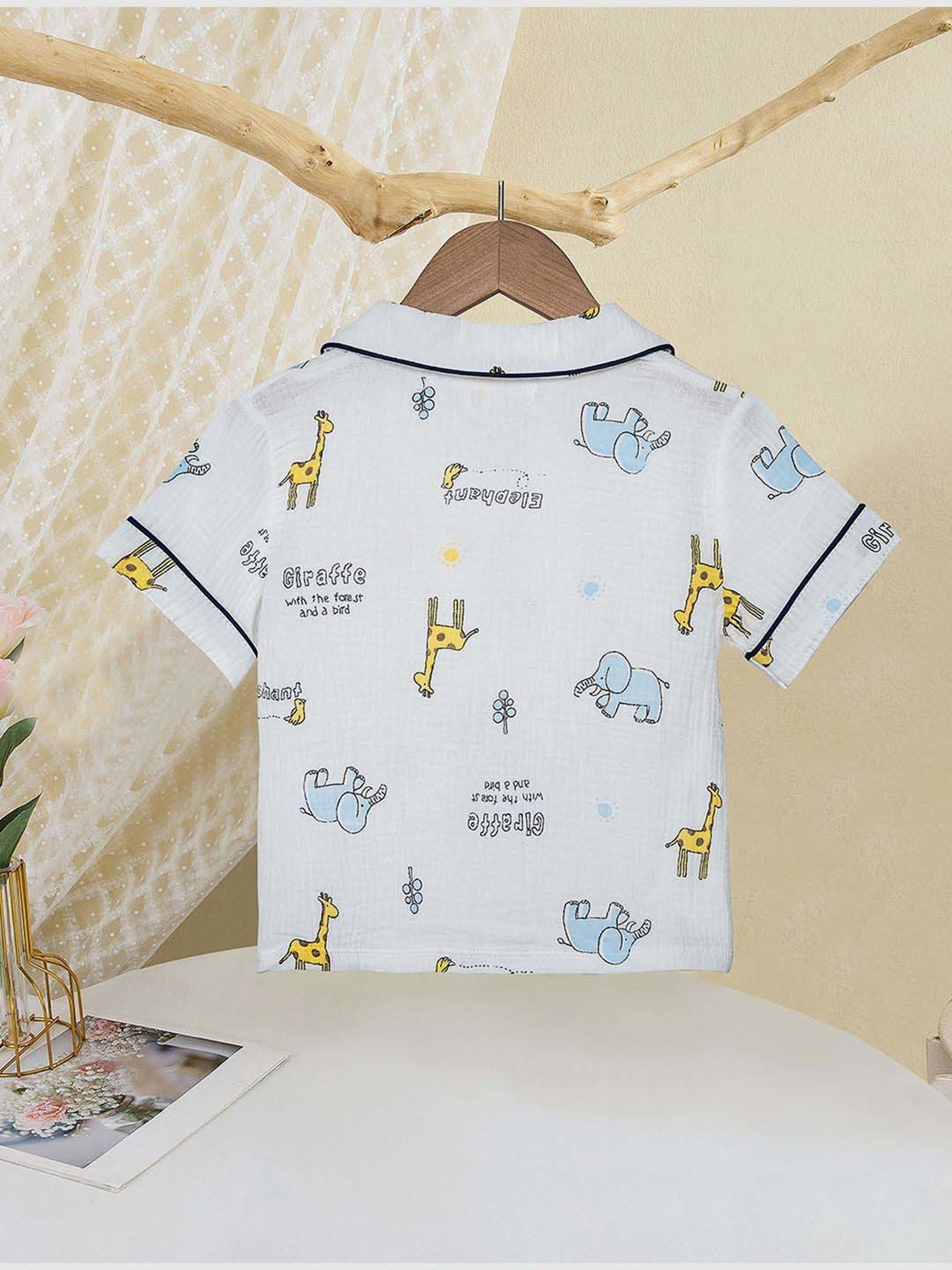 Nite Flite Boys Navy & Grey Born to Play Cricket Pyjama Set