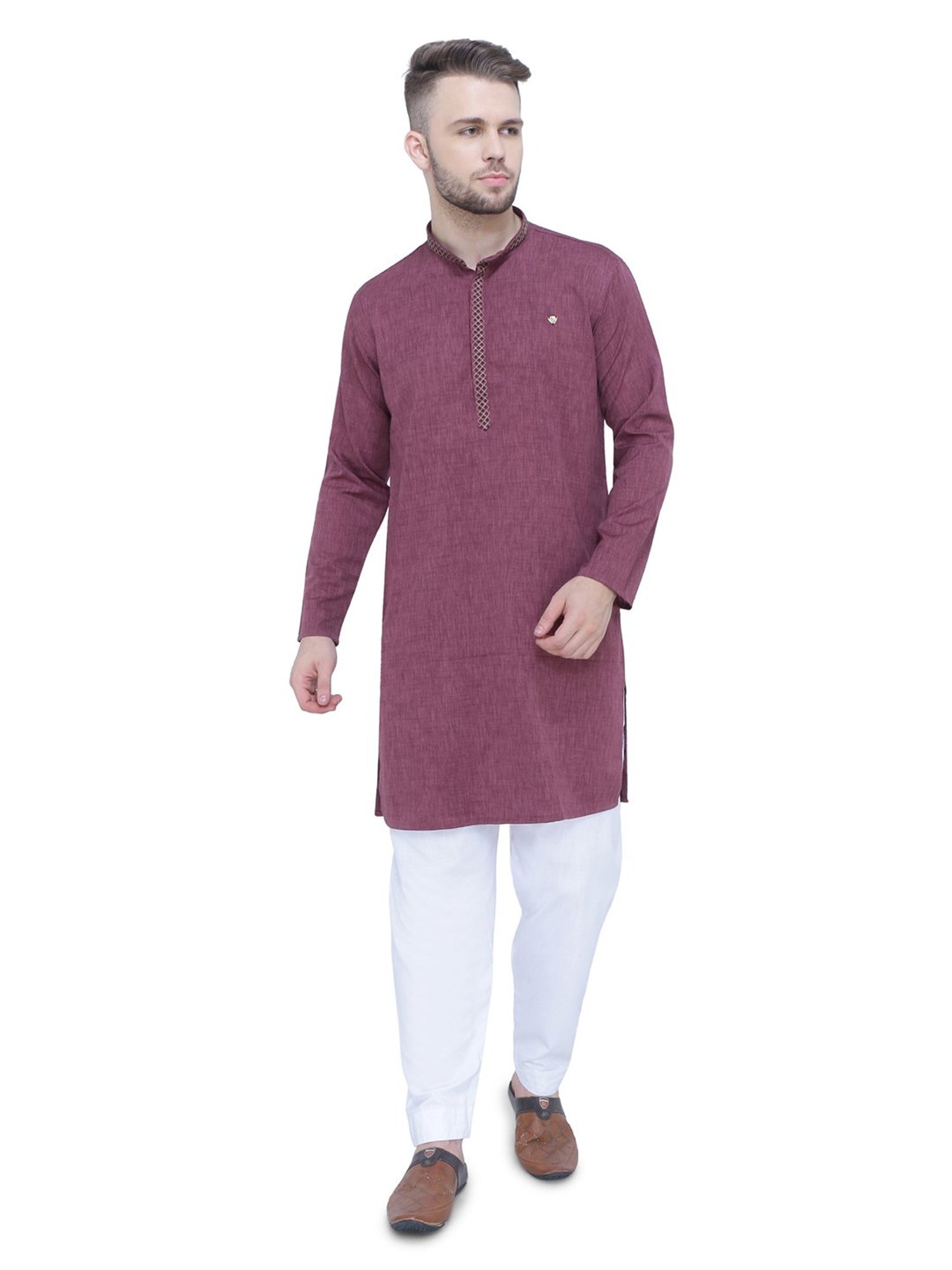 Kuons Avenue Light Purple Tailored Fit Kurta