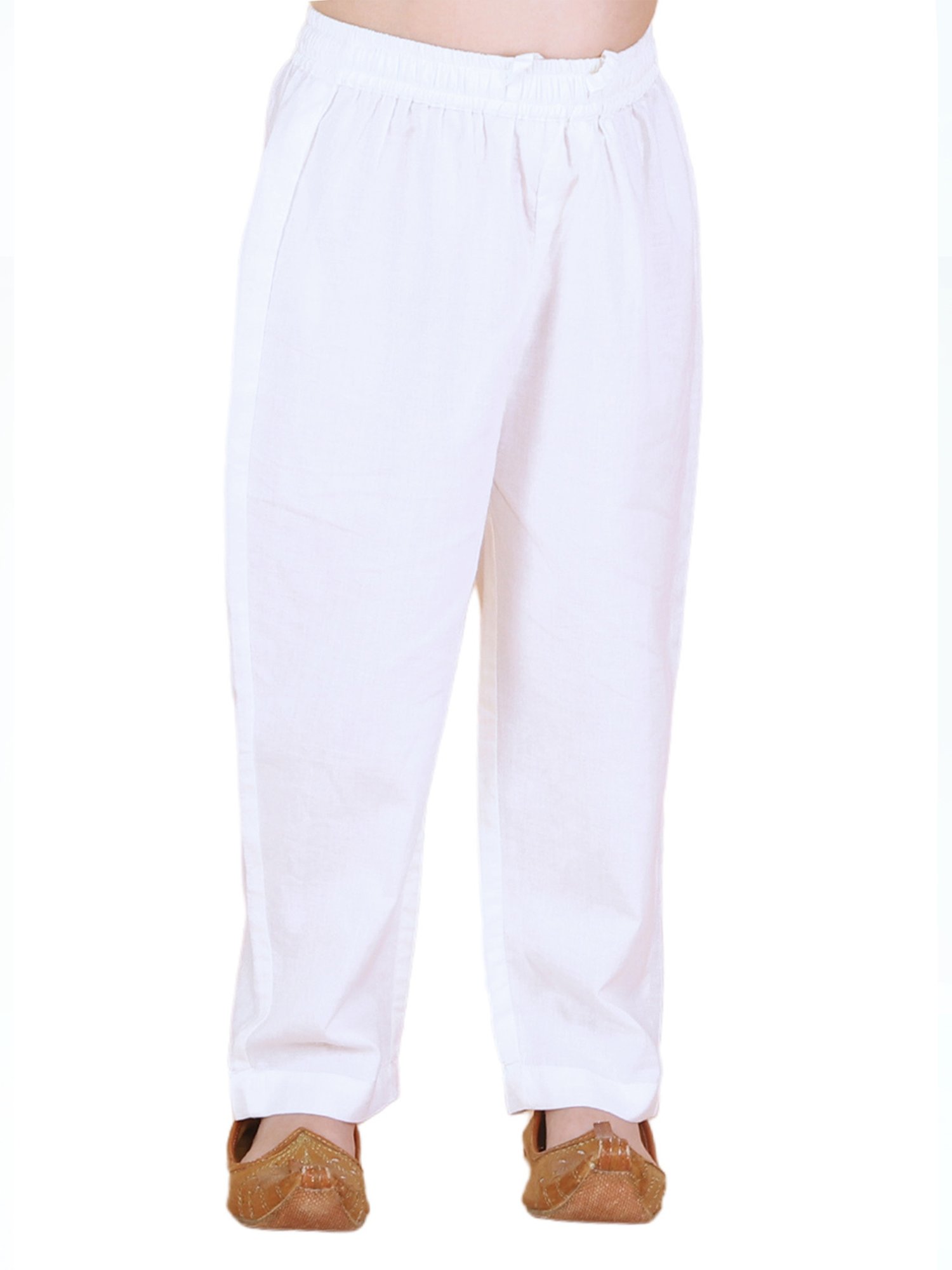 Lil Drama Kids Purple & White Printed Full Sleeves Kurta with Pants