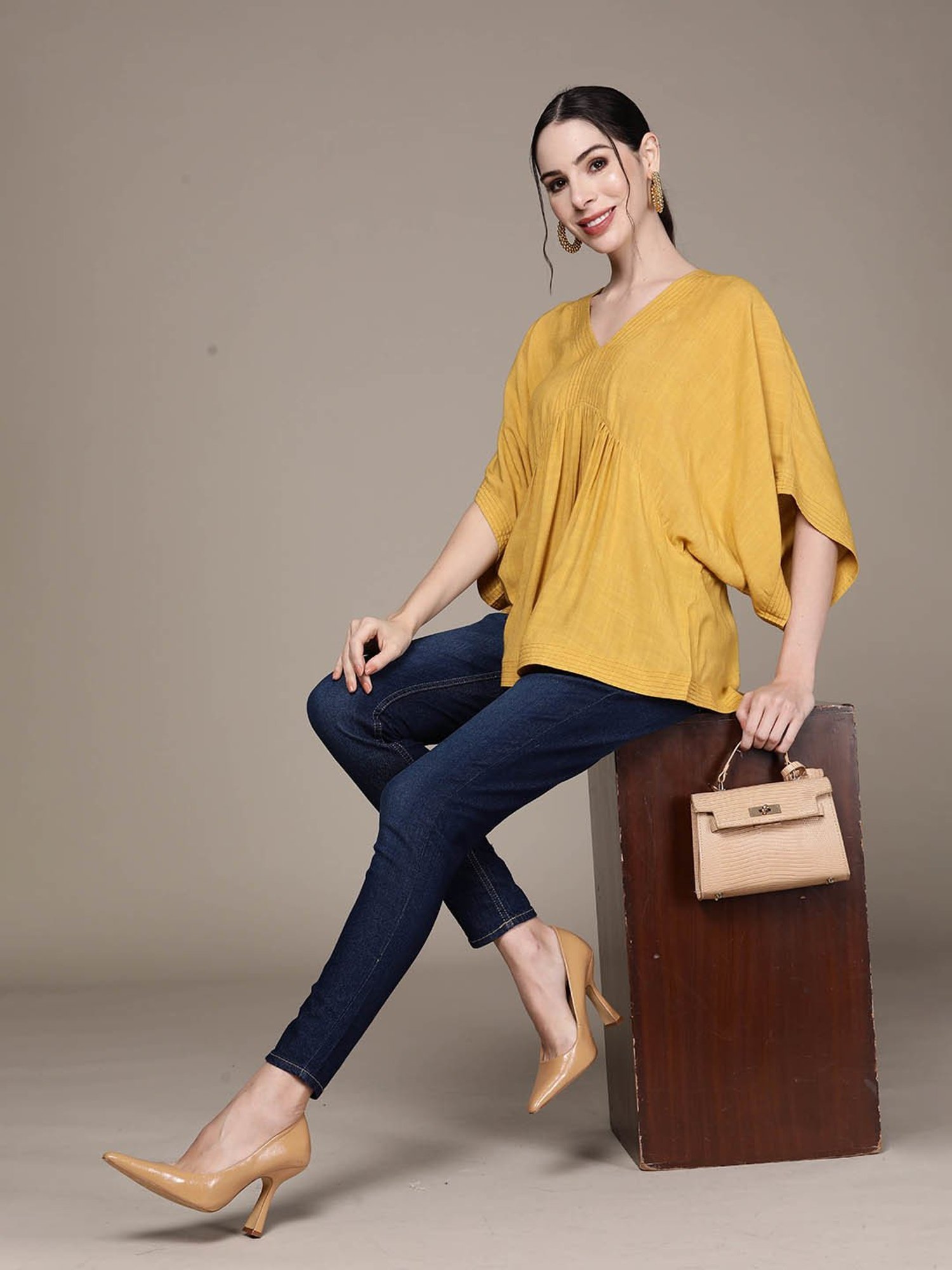 aarke Ritu Kumar Yellow Top