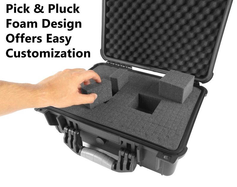 CASEMATIX Tough and Secure Projector Hard Case For RAGU Z720 HD Projector / Fixeover GP100 HD Projector / CiBest GP90 LCD Projector