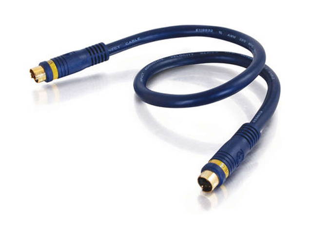 C2G 29157 Velocity S-Video Cable, Blue (3 Feet, 0.91 Meters)