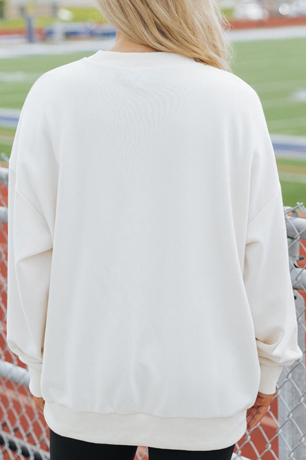 Khaki Plain Drop Shoulder Ribbed Trim Oversized Sweatshirt