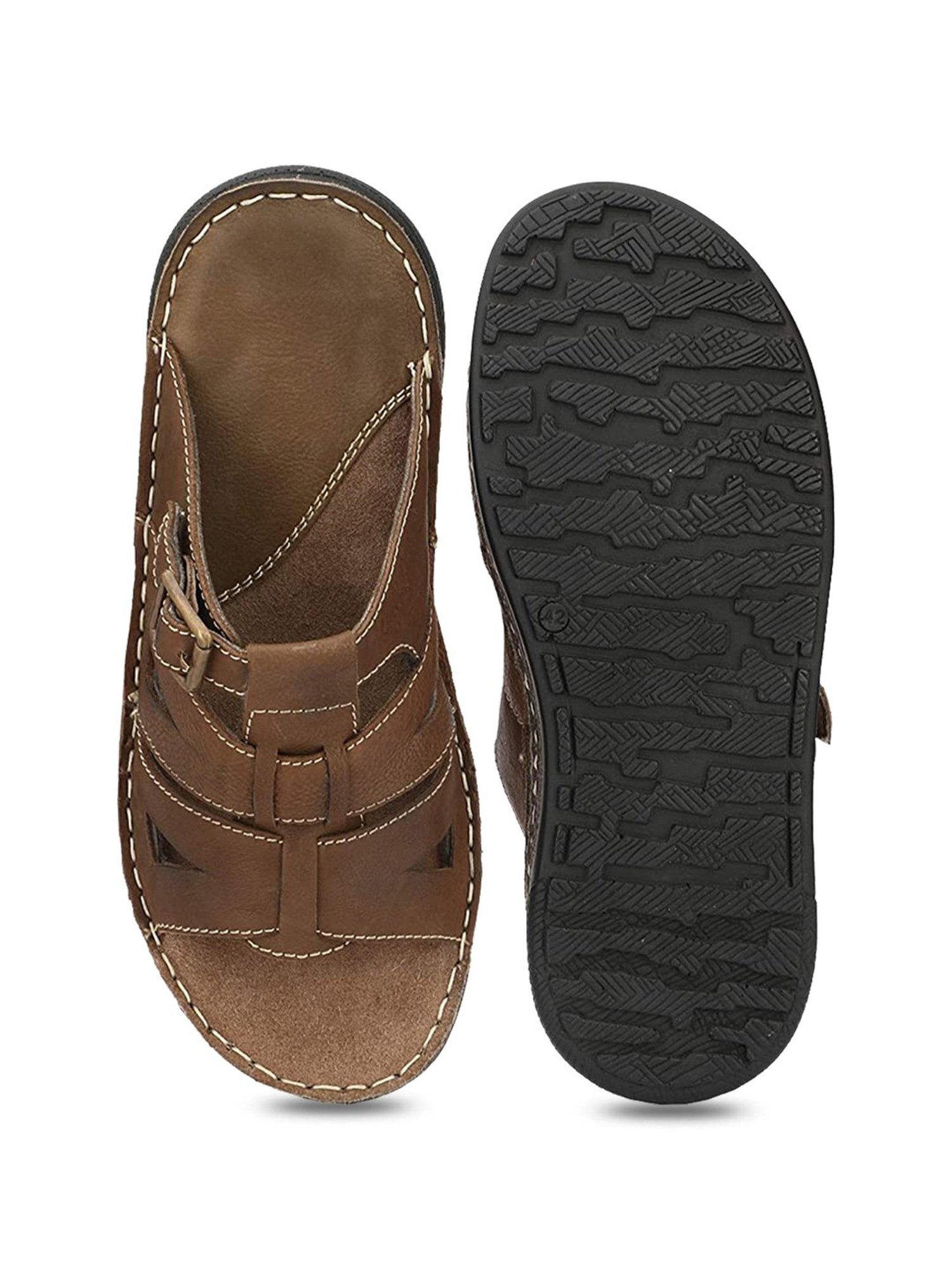 Delize Men's Brown Casual Sandals